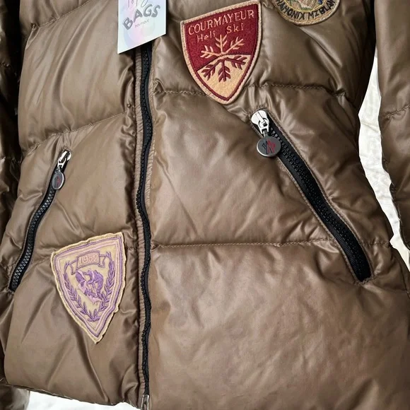 Moncler: Patches Coat Ski Alps Patch Limited Edition Puffer Jacket (Brown) ❄️